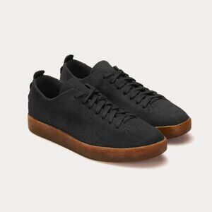 FEIT Hand Sewn Latex Suede Black Low Top Sneakers, Size 37, New in Box